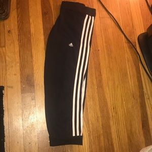 Cropped adidas workout pants